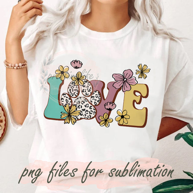 Love Dog png sublimation designs downloads, Dog Mom Sublimation Download, sublimation design for dog moms and dog lovers Sublimation PrintingLife 