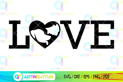 Love dog svg SVG Artinrhythm shop 