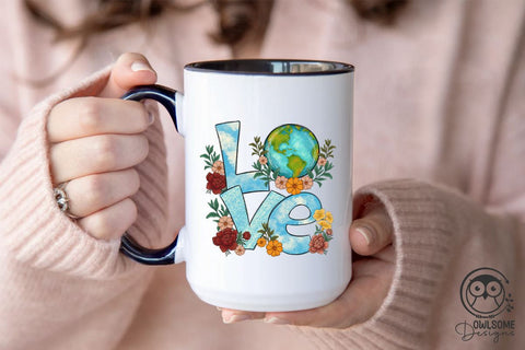 Love Earth Day PNG SUblimation Sublimation Owlsome.Designs 