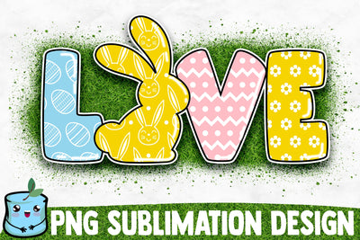 Love Easter Sublimation Design Sublimation MintyMarshmallows 