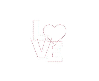 Love Embroidery Design, Heart Embroidery Design, 8 Sizes, Instant Download Embroidery/Applique DESIGNS Nino Nadaraia 