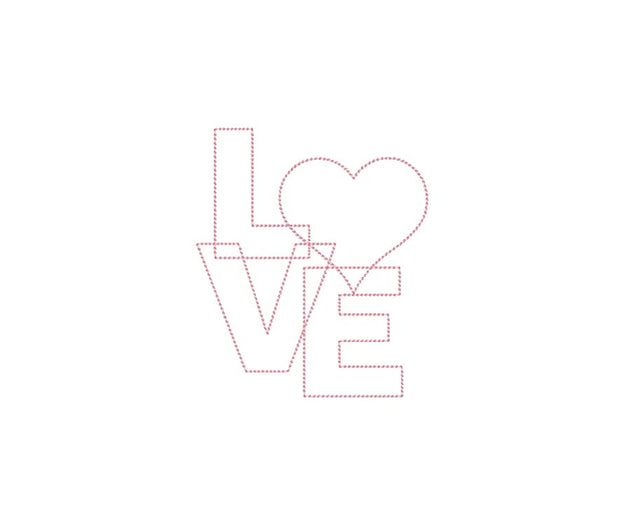 Love Embroidery Design, Heart Embroidery Design, 8 Sizes, Instant Download Embroidery/Applique DESIGNS Nino Nadaraia 