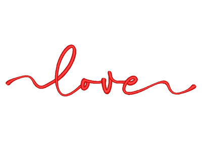 Love Embroidery Design, Valentines Day Embroidery File, 6 sizes, Instant Download Embroidery/Applique DESIGNS Nino Nadaraia 