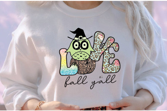 Love Fall Y'all Sublimation Sublimation Creativeart88 