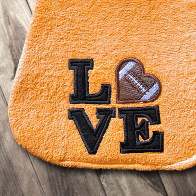 LOVE Football Applique Embroidery Embroidery/Applique Designed by Geeks 