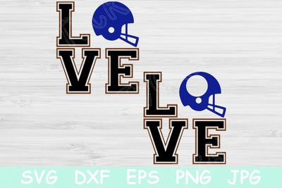 Love Football Svg, Football Svg Design. Helmet Cutting Files for Cricut and Silhouette. Htv Transfer Iron On for Ladies or Mom Sports Tee. SVG TiffsCraftyCreations 
