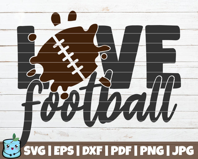 Love Football SVG MintyMarshmallows 