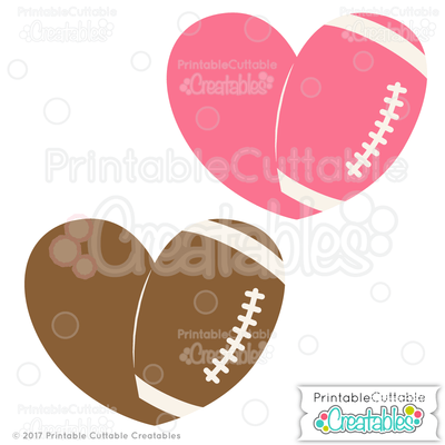 Love Football SVG Printable Cuttable Creatables 