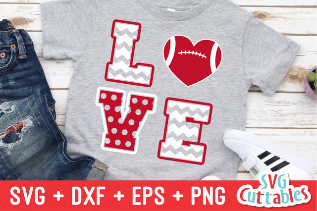 Love Football SVG Svg Cuttables 