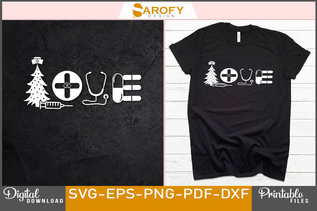 Love Funny Christmas Design SVG File SVG Sarofydesign 