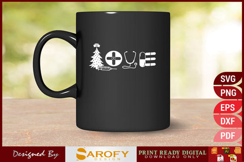 Love Funny Christmas Design SVG File SVG Sarofydesign 