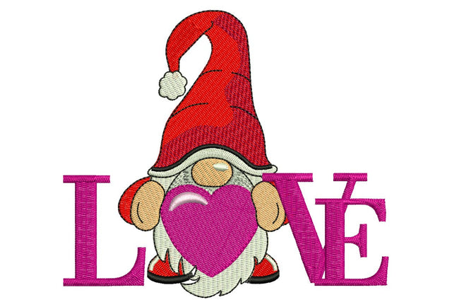 Love Gnome Embroidery Designs, Valentine's day Embroidery Designs Embroidery/Applique DESIGNS NextEmbroidery 