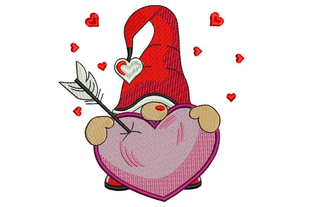 Love Gnome Embroidery Designs, Valentine's day Embroidery Designs Embroidery/Applique DESIGNS NextEmbroidery 