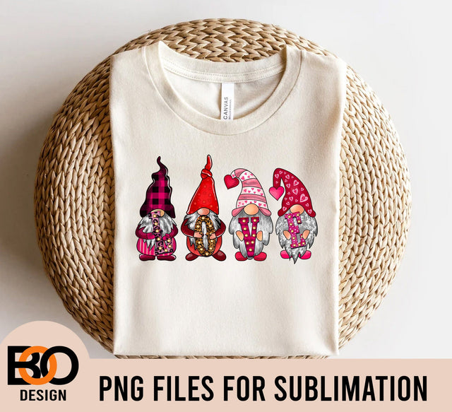 LOVE Gnome png, Gnome Valentines Day, Gnome Happy Valentines Day, Valentine Gift Ideas, Valentine Gnome Design, Gifts For Her, Gnome heart Sublimation BOO-design 