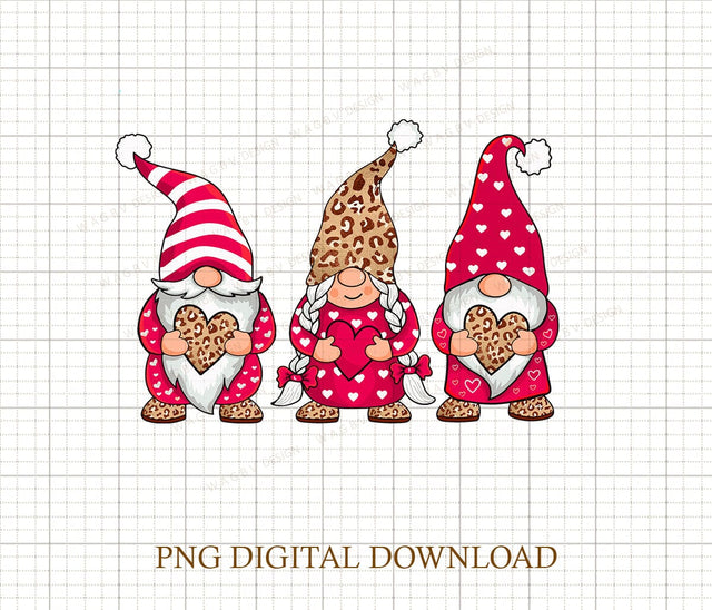 Love Gnome Png,Leopard Print Valentines Day Png,Valentines Day Png For Woman,Heart Png,Cute Valentine Png,Valentines Day Gift Sublimation DiamondDesign 