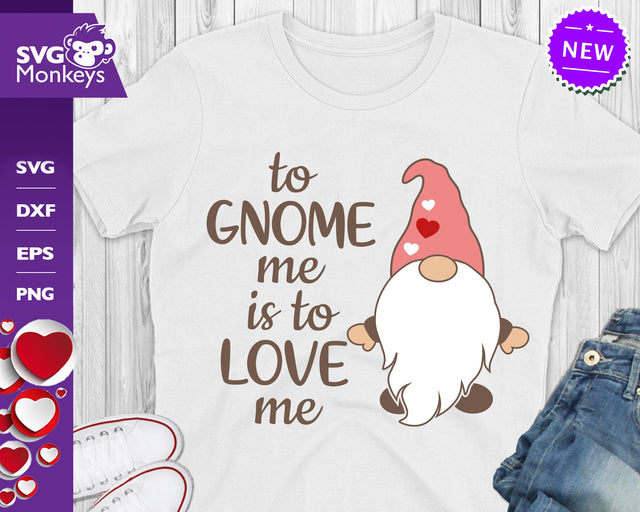 Love Gnome Svg, To Gnome Me Is To Love Me Svg SVG SvgMonkeys 