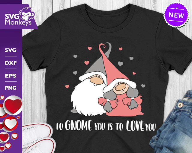 Love Gnome Svg, To Gnome You Is To Love You Svg SVG SvgMonkeys 
