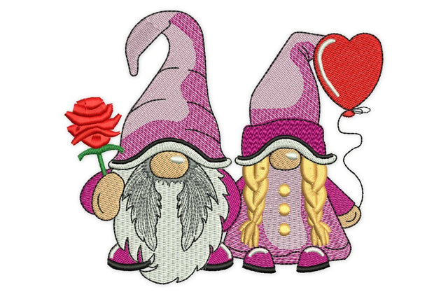 Love Gnomes Embroidery Designs, Valentines day Embroidery Designs Embroidery/Applique DESIGNS NextEmbroidery 