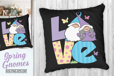 Love Gnomes Spring Svg, Colorful Love Gnomes Svg SVG SvgMonkeys 