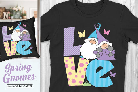 Love Gnomes Spring Svg, Colorful Love Gnomes Svg SVG SvgMonkeys 