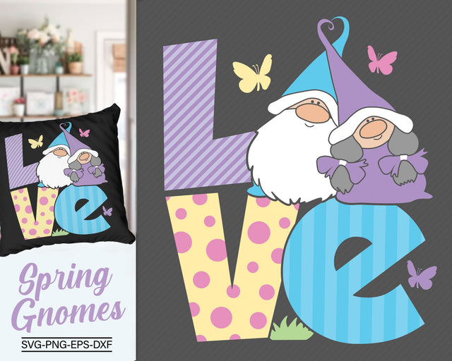 Love Gnomes Spring Svg, Colorful Love Gnomes Svg SVG SvgMonkeys 