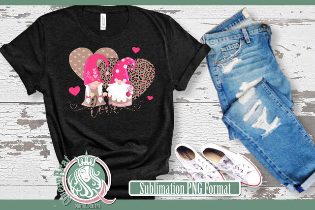 Love Gnomes Sublimation Sublimation QueenBrat Digital Designs 