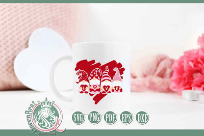 Love Gnomes SVG SVG QueenBrat Digital Designs 