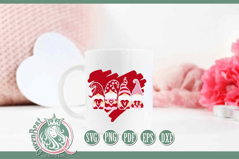 Love Gnomes SVG SVG QueenBrat Digital Designs 