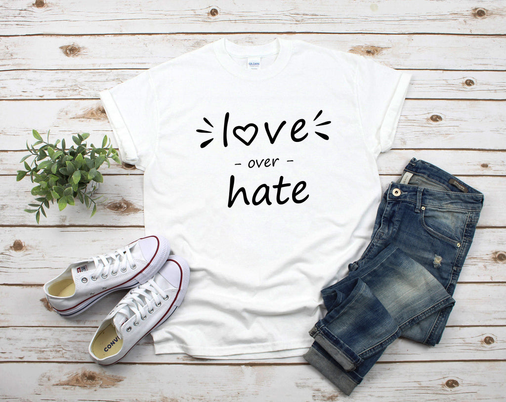 Love Greater Than Hate SVG - 3 Designs, Love Over Hate SVG, Love More ...