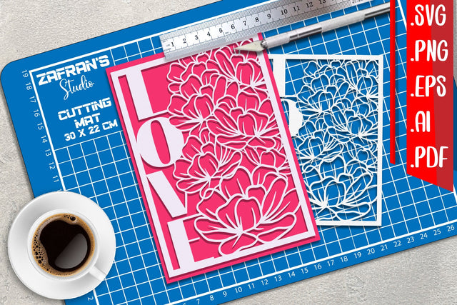 Love Greeting cards 3 svg eps ai png pdf SVG zafrans studio 