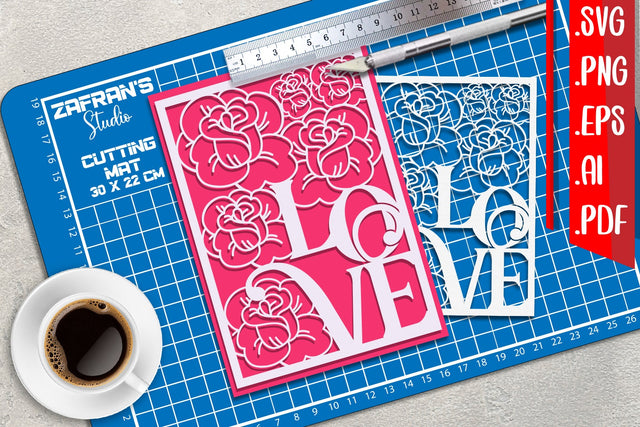 Love Greeting cards 5 svg eps ai png pdf SVG zafrans studio 