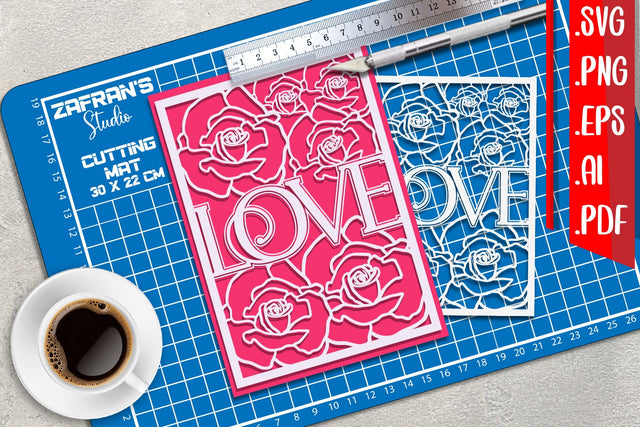 Love Greeting cards svg eps ai png pdf SVG zafrans studio 