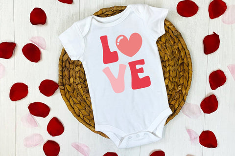 Love Groovy Valentine SVG I Retro Valentines Day SVG SVG Happy Printables Club 