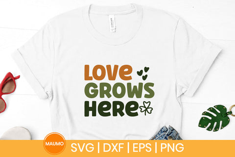 Love grows here garden svg quote SVG Maumo Designs 