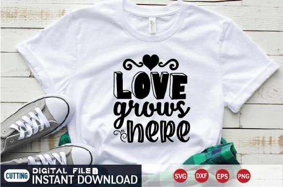 love grows here SVG designer krishna 