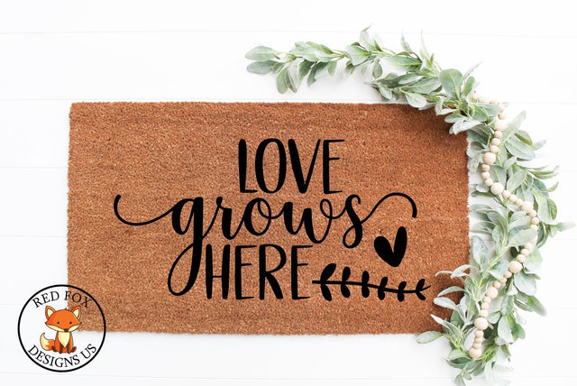 Love Grows Here SVG | Easter Spring | SVG PNG DXF SVG RedFoxDesignsUS 