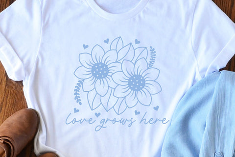 Love Grows Here SVG Valentine's Day SVG Cut File SVG zoellartz 