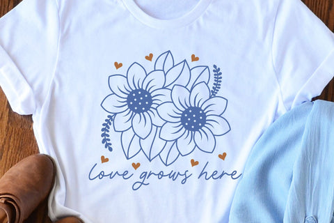 Love Grows Here SVG Valentine's Day SVG Cut File SVG zoellartz 