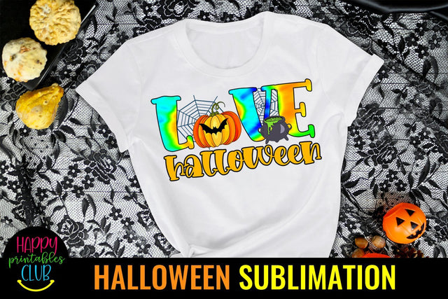 Love Halloween -Halloween Love Sublimation-Halloween PNG Sublimation Happy Printables Club 