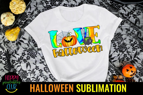 Love Halloween -Halloween Love Sublimation-Halloween PNG Sublimation Happy Printables Club 