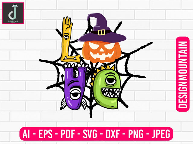 Love Halloween png, halloween svg, halloween png, svg bundle designs Sublimation Alihossainbd 