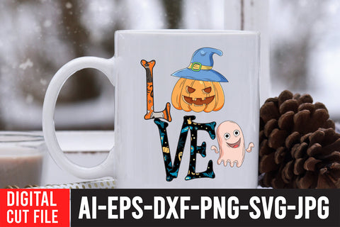 Love Halloween Sublimation Design Sublimation BlackCatsMedia 