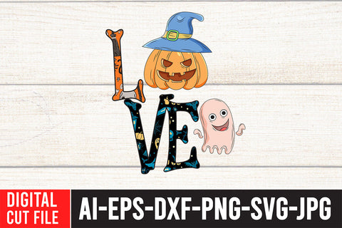 Love Halloween Sublimation Design Sublimation BlackCatsMedia 