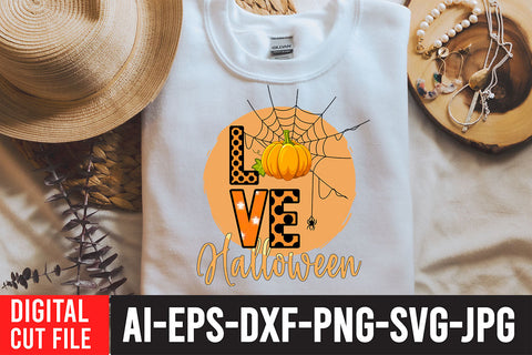 Love Halloween Sublimation Design Sublimation BlackCatsMedia 