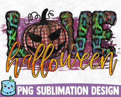 Love Halloween Sublimation Design Sublimation MintyMarshmallows 