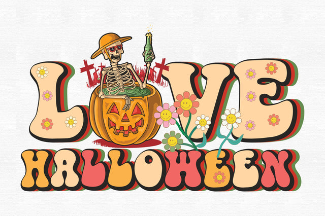 Love Halloween Sublimation SVG designartist 