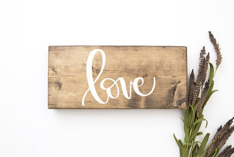 Love Hand Lettered 3 Versions Cut File SVG Cursive by Camille 