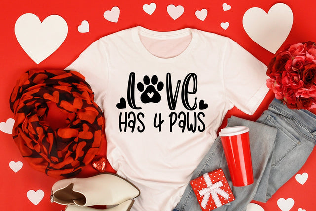 Love Has 4 Paws SVG SVG dapiyupi store 
