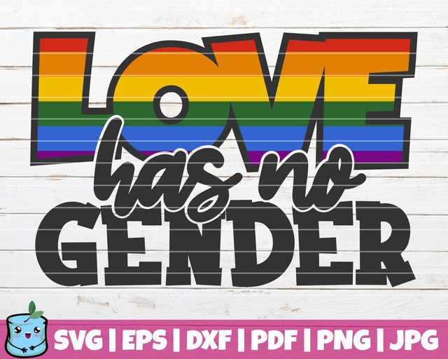 Love Has No Gender SVG MintyMarshmallows 
