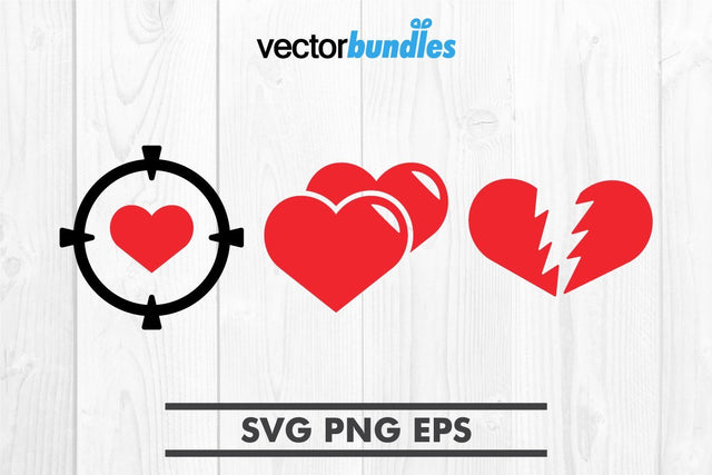 Love heart clip art svg SVG vectorbundles 